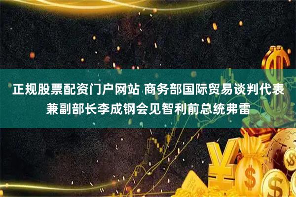 正规股票配资门户网站 商务部国际贸易谈判代表兼副部长李成钢会见智利前总统弗雷